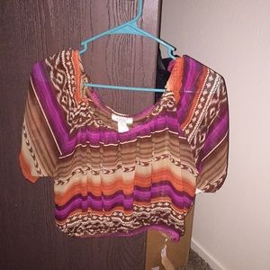 Off the shoulder crop top